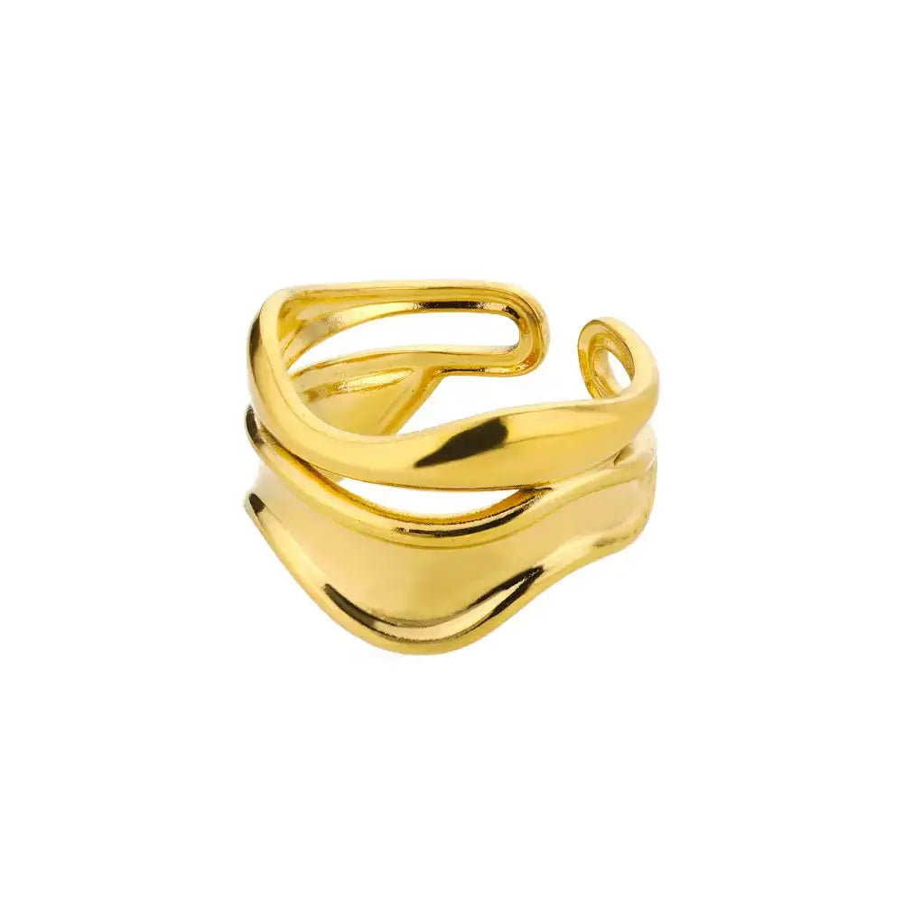 316L Stainless Steel Rings for Women Gold Color Never Fade Luxury Classic Rings Wedding Couple Rings Jewelry Free Shipping
