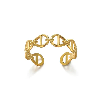 316L Stainless Steel Rings for Women Gold Color Never Fade Luxury Classic Rings Wedding Couple Rings Jewelry Free Shipping