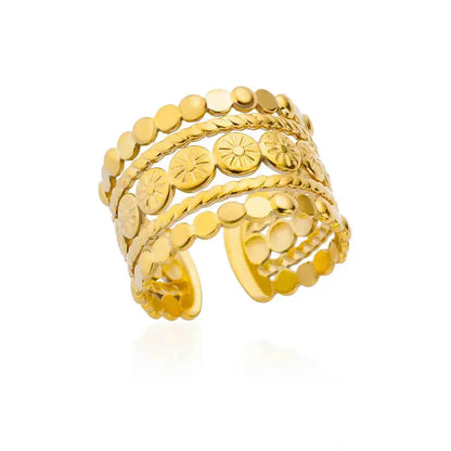 316L Stainless Steel Rings for Women Gold Color Never Fade Luxury Classic Rings Wedding Couple Rings Jewelry Free Shipping