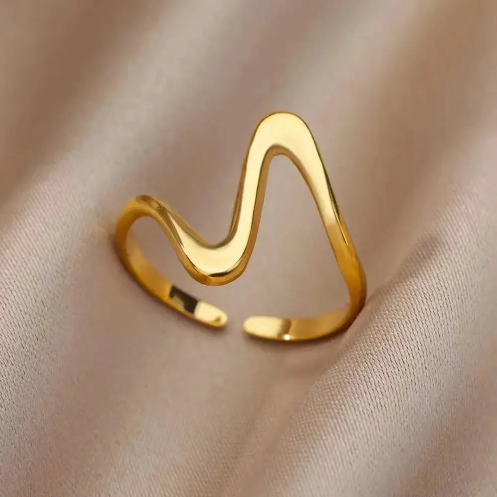 316L Stainless Steel Rings for Women Gold Color Never Fade Luxury Classic Rings Wedding Couple Rings Jewelry Free Shipping