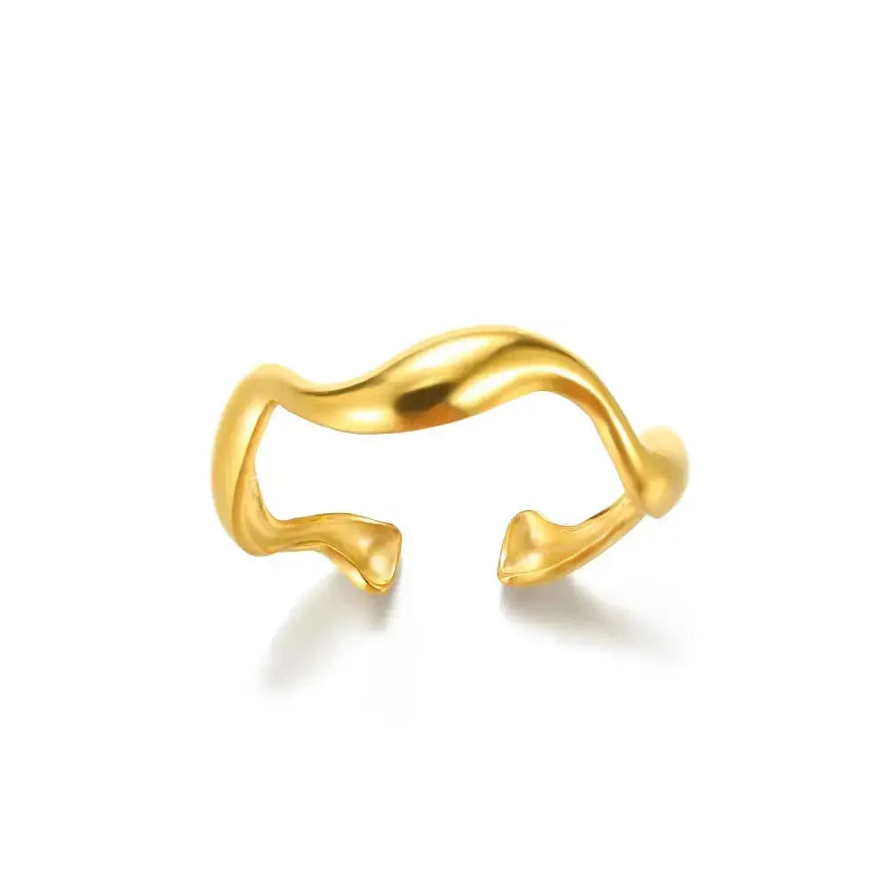 316L Stainless Steel Rings for Women Gold Color Never Fade Luxury Classic Rings Wedding Couple Rings Jewelry Free Shipping